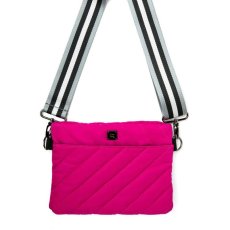 画像2: DIAGONAL BUM BAG2.0 Fuchsia Noir (2)