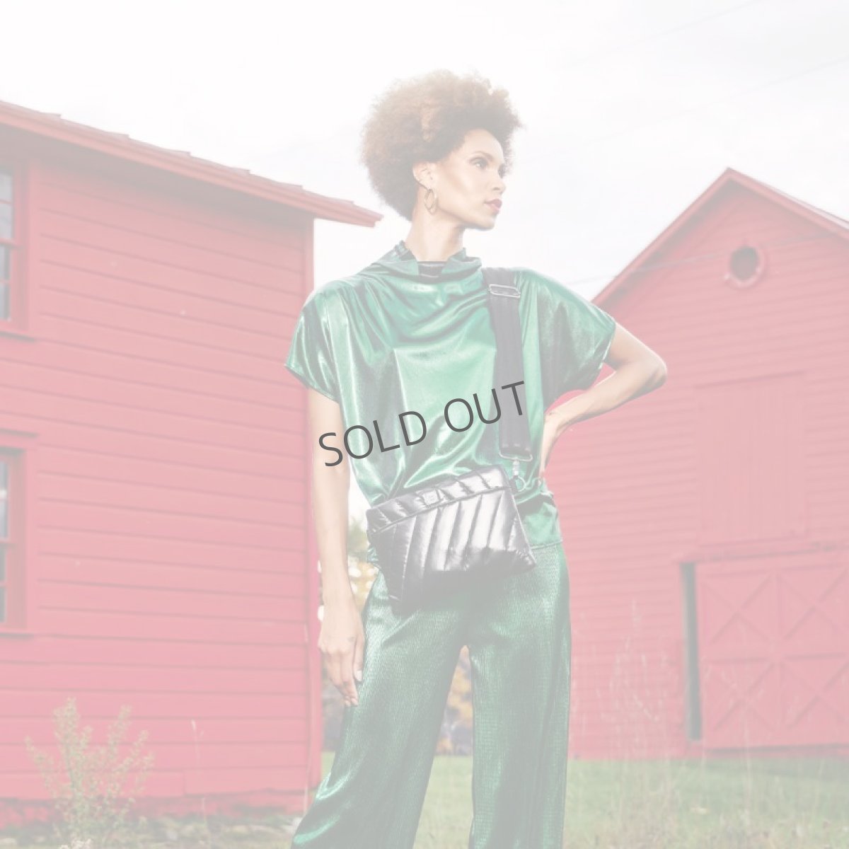 画像2: DIAGONAL BUM BAG2.0 P/Black (2)