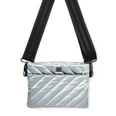 画像3: DIAGONAL BUM BAG2.0 Silver Liquid (3)