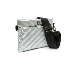 画像4: DIAGONAL BUM BAG2.0 Silver Liquid (4)