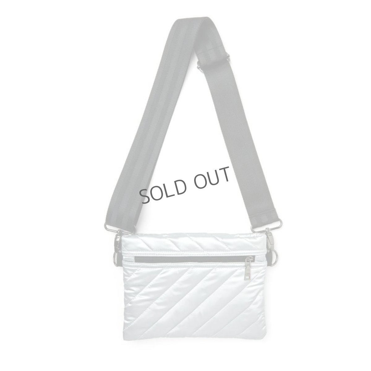 画像6: DIAGONAL BUM BAG2.0 Silver Liquid (6)