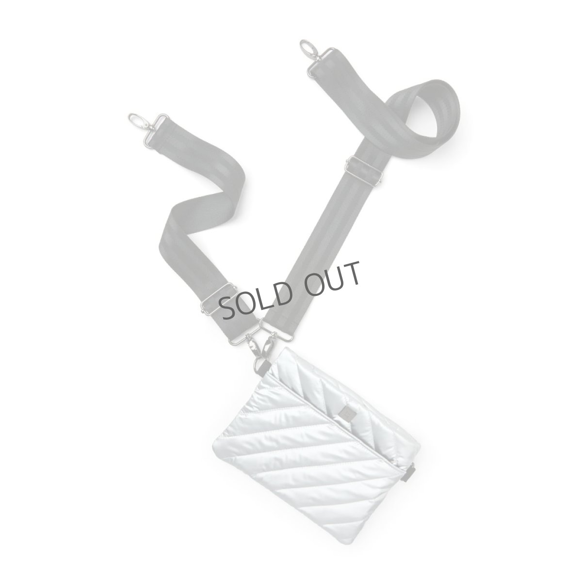 画像8: DIAGONAL BUM BAG2.0 Silver Liquid (8)