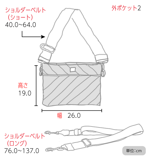 THINK ROLYN DIAGONAL BUM BAG 2.0サイズ表